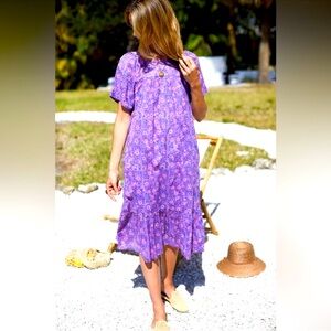 NWT Emerson Fry Colette Dress in Violet Wildflower